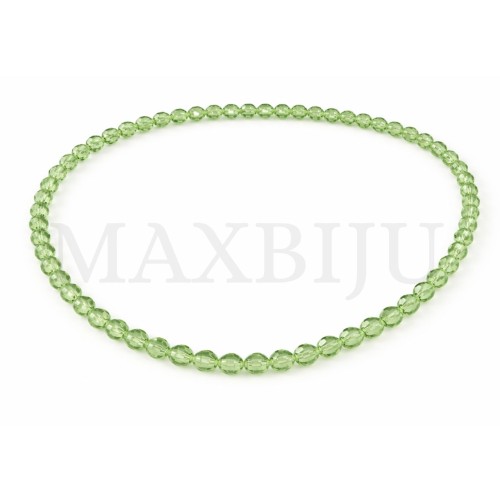 Strands of translucent faceted glass – 8mm.