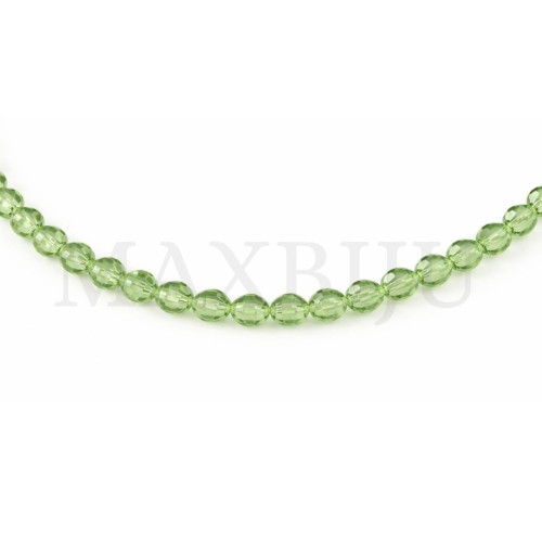 Strands of translucent faceted glass – 8mm.