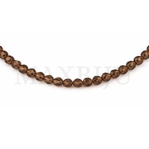 Strands of translucent faceted glass – 8mm.