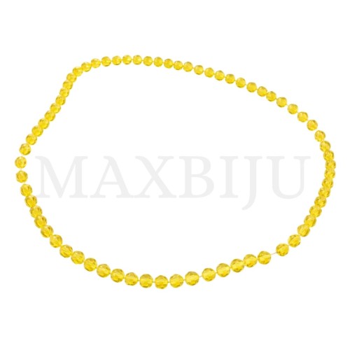 Strands of translucent faceted glass – 8mm.