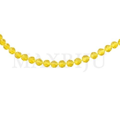 Strands of translucent faceted glass – 8mm.