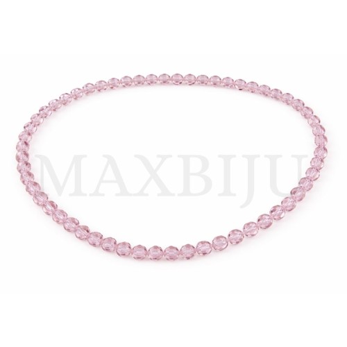 Strands of translucent faceted glass – 6mm.