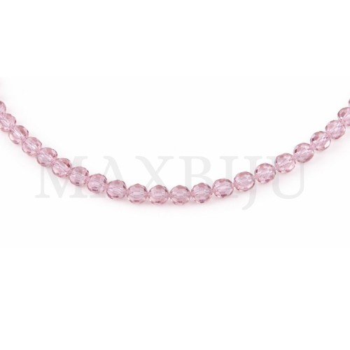 Strands of translucent faceted glass – 6mm.