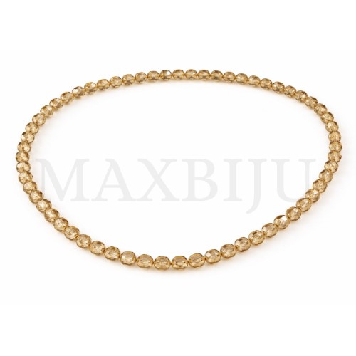 Strands of translucent faceted glass – 6mm.