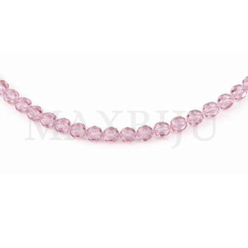 Strands of translucent faceted glass – 4mm.