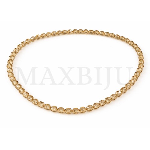 Strands of translucent faceted glass – 4mm.