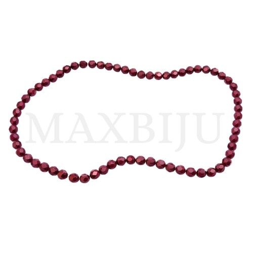 Faceted glass beads – 8mm.