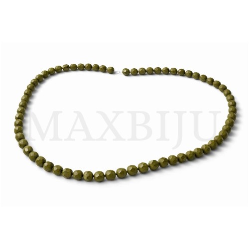 Faceted glass beads – 8mm.