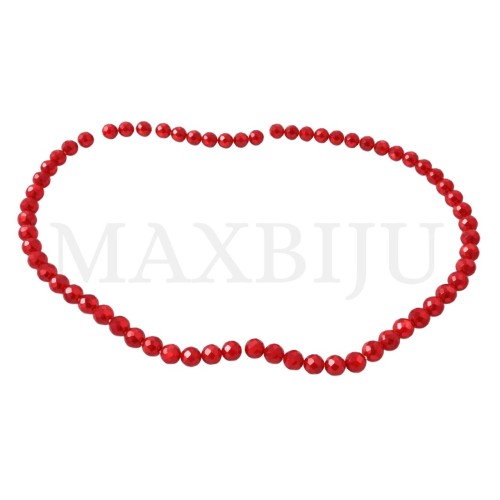Faceted glass beads – 6mm.