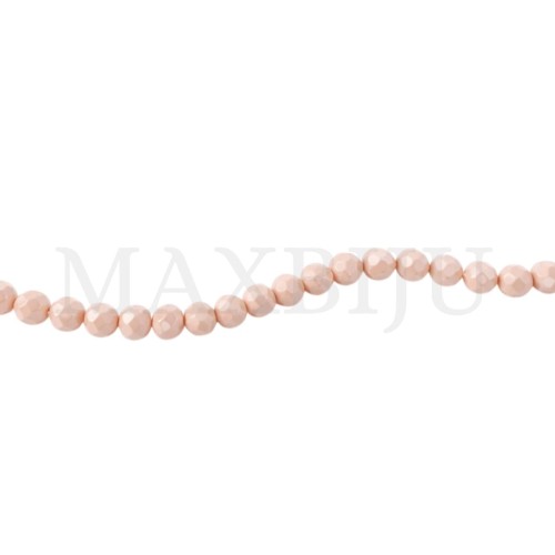 Faceted glass beads – 4mm.