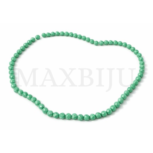 Faceted glass beads – 4mm.