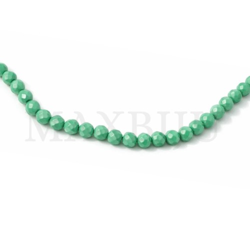 Faceted glass beads – 4mm.