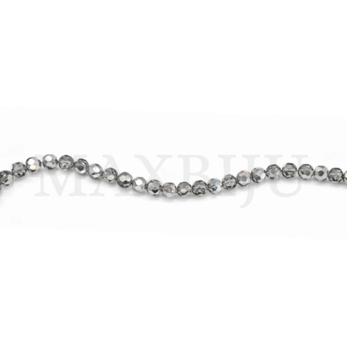 Faceted glass beads – 4mm.