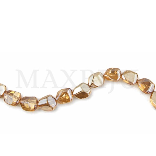 Faceted glass beads 76cm.
