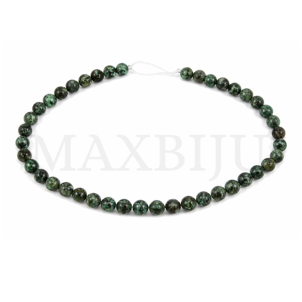 Strings of 6mm African Turquoise.