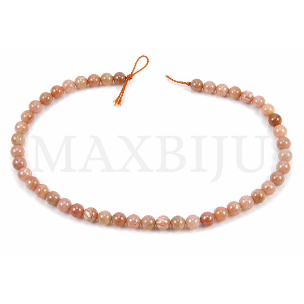 8mm Sunstone strands.