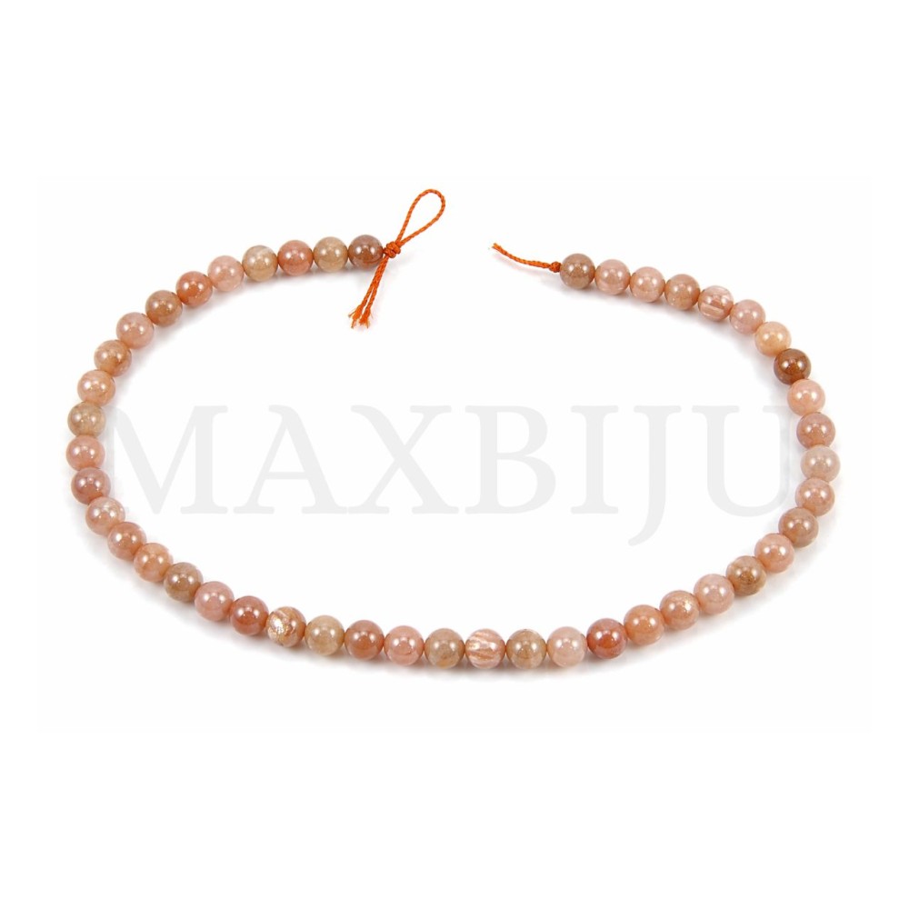6mm Sunstone strands.