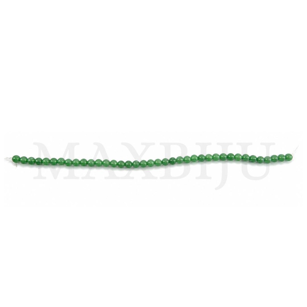 Strings of 8mm green aventurine.