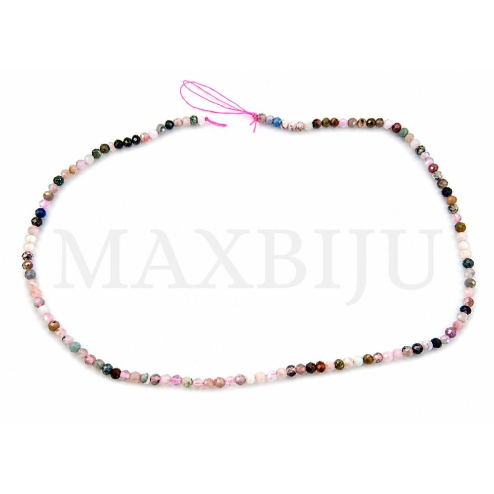 Strings of 4mm Faceted Mixed Stones.