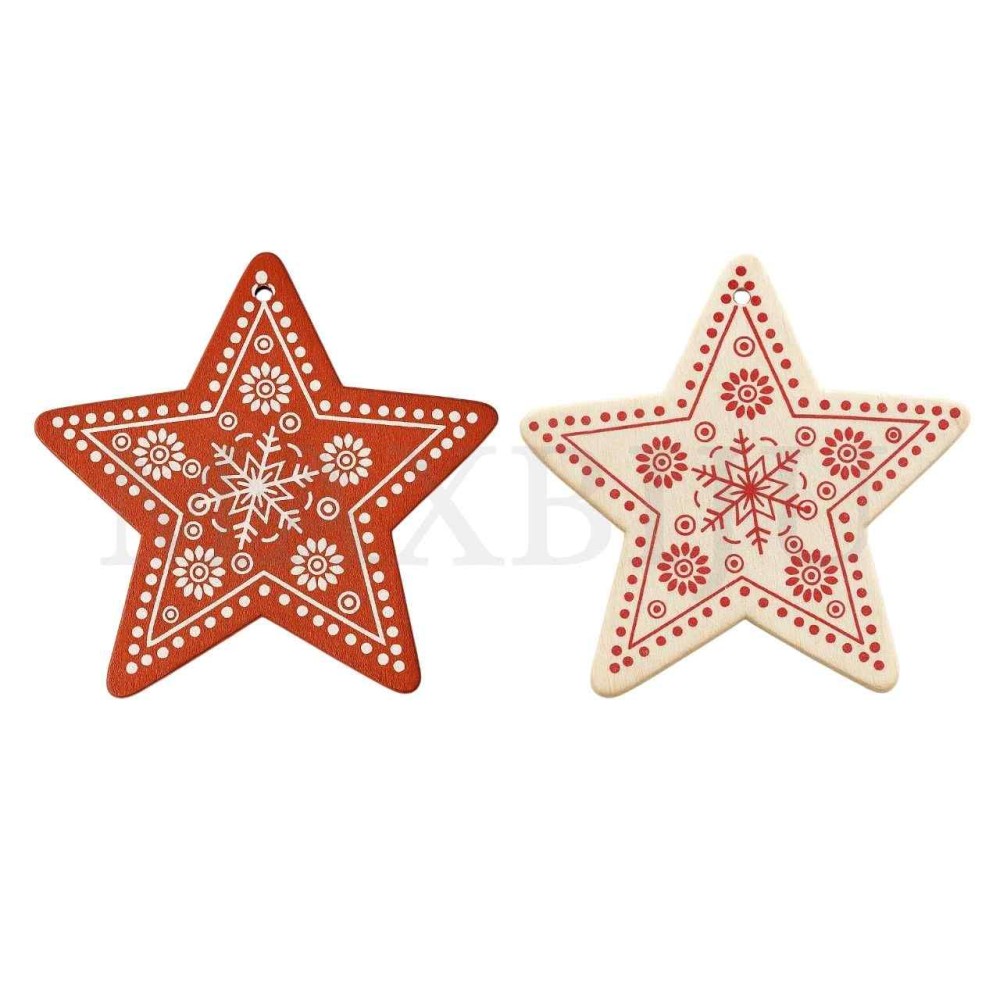 Christmas Wood Star (6cm)