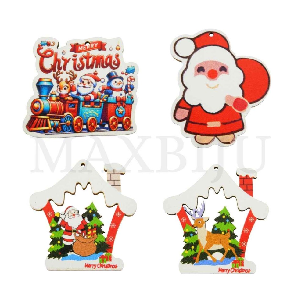 Assorted Christmas Pieces in Wood