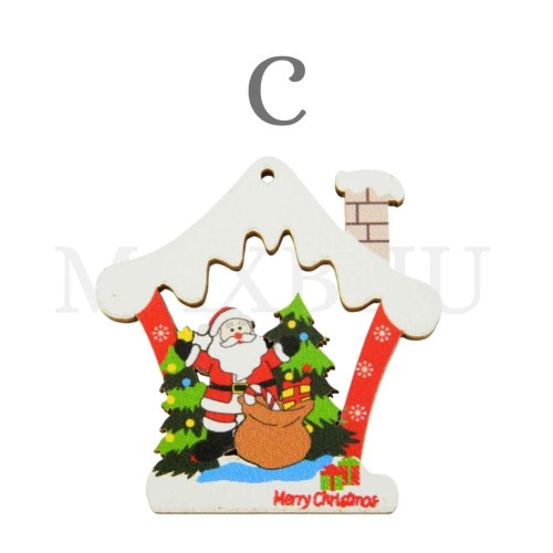 Assorted Christmas Pieces in Wood