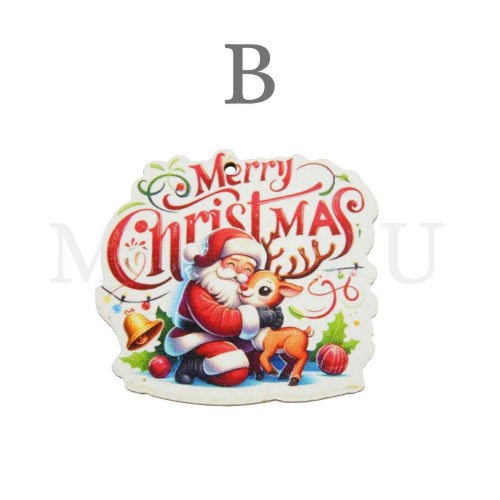 Assorted Christmas Pieces in Wood