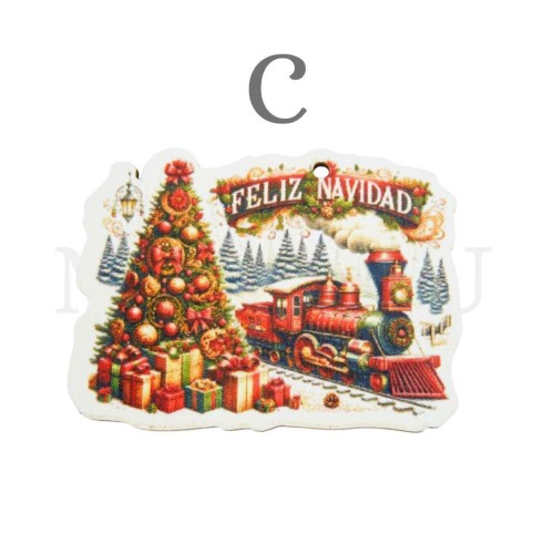 Assorted Christmas Pieces in Wood