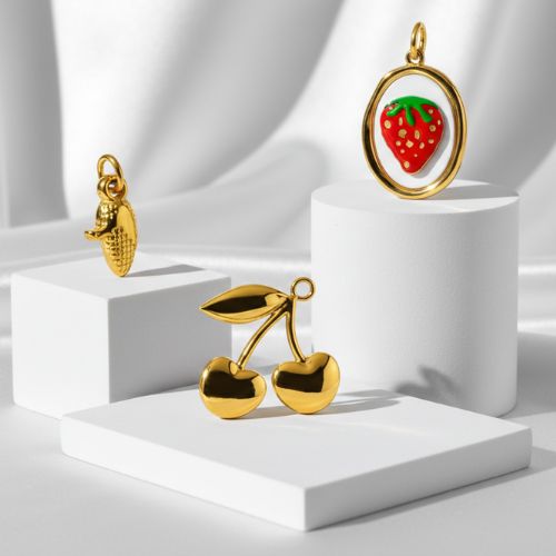 Steel Food Icons Pendent