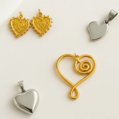 Steel Love and Romance Pendant