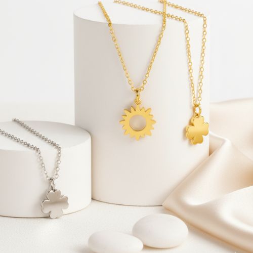 Nature and Plants Steel Necklace