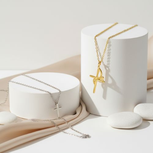 Religious Steel Necklace