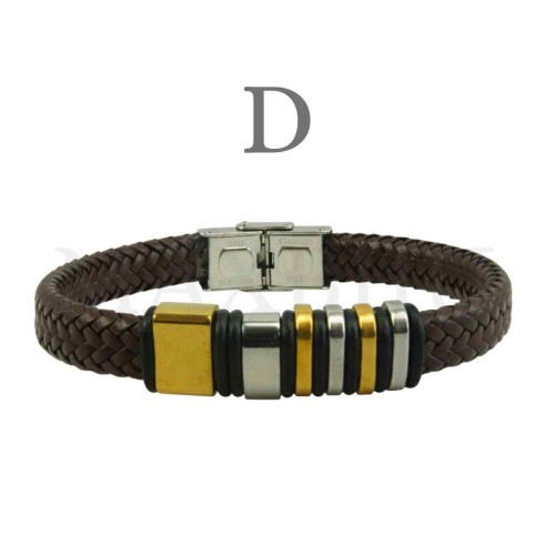 Stainless Steel "Braided Leather Bracelet"
(20,50cm)