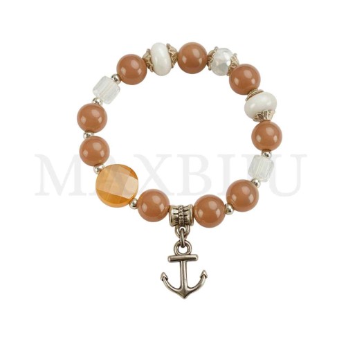 Rhodium Plated "Anchor Bracelet"