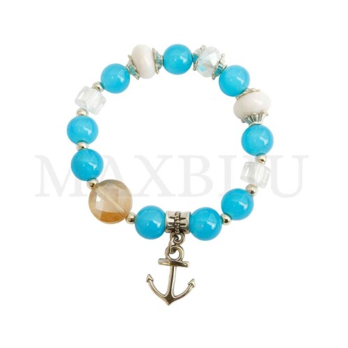 Rhodium Plated "Anchor Bracelet"