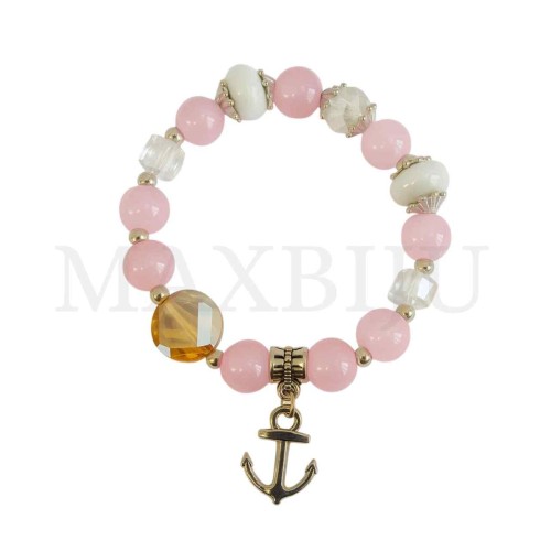 Rhodium Plated "Anchor Bracelet"