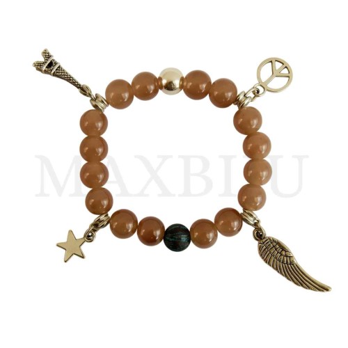 Rhodium Plated "Pendant Bracelet"