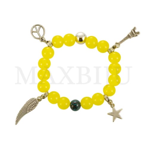 Rhodium Plated "Pendant Bracelet"