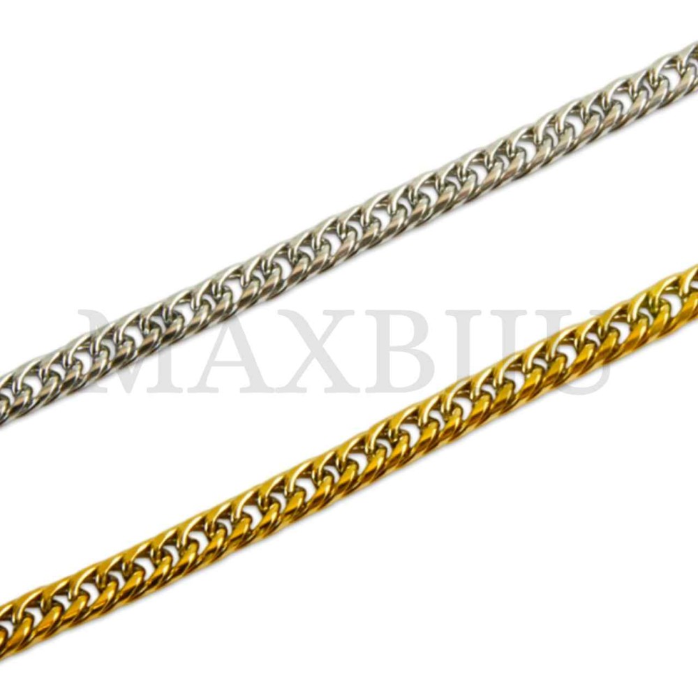 Steel Oval Links Rope Bracelet 
(19cm) 3x5mm