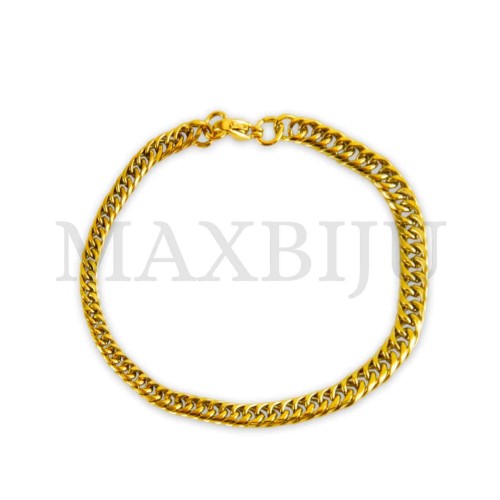 Steel Oval Links Rope Bracelet 
(19cm) 3x5mm