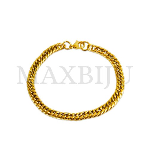 Steel Oval Links Rope Bracelet 
(19,5cm) 4x7mm