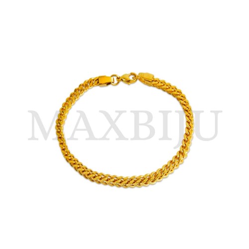 Steel Palmier Mesh Bracelet
 (19cm) 4x4mm
