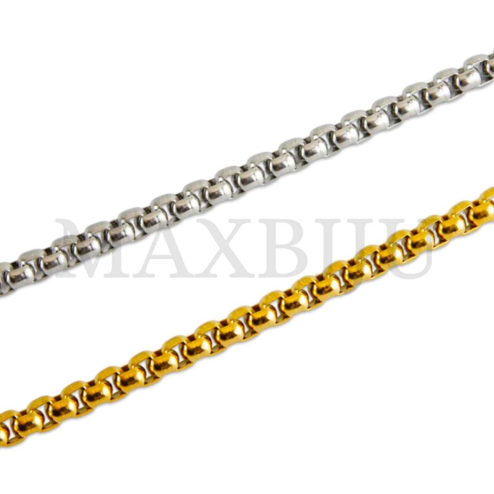   Steel Box Bracelet (21,5cm) 
5x5mm