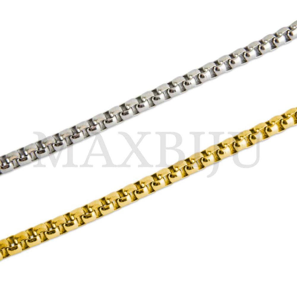   Steel Box Bracelet (21cm) 
7x7mm