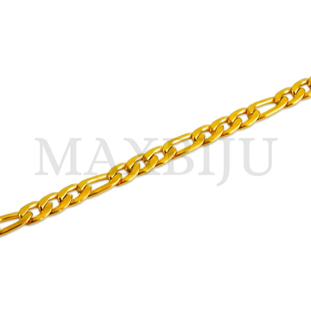  Steel Figaro Links Bracelet 
(20,5cm) 2x5mm