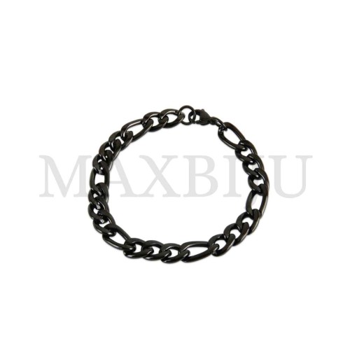  Steel Figaro Links Bracelet 
(20cm) 2x9mm