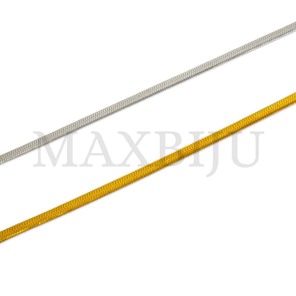 Stainless Steel Snake Bracelet 
 (20,5cm) 5x5mm