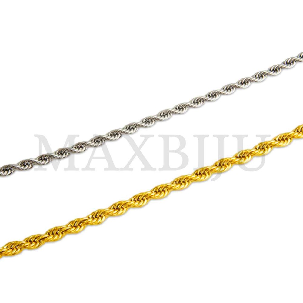 Steel Rope Bracelet (20,5cm) 4x4mm