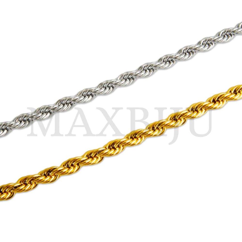 Steel Rope Bracelet (21cm) 6x6mm