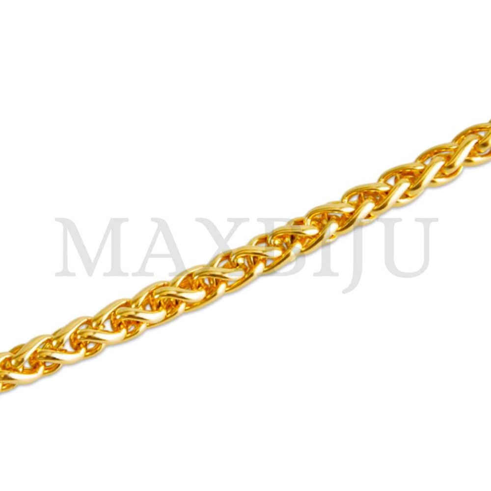 Steel Palmier Mesh Bracelet
 (21cm) 6x6mm